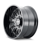 Mayhem 8114 Utopia 20x9 / 5x127 BP / 0mm Offset / 71.5mm Hub Black w/ Milled Spokes Wheel