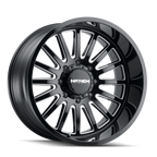 Mayhem 8114 Utopia 20x9 / 6x139.7 BP / 18mm Offset / 106mm Hub Black w/ Milled Spokes Wheel