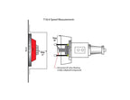 McLeod Spacer Aluminum Hyd T.O. Bearing T56 2 Hole .950in Thick
