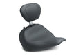 Mustang 18-21 Harley Fat Boy Wide Tripper Solo Seat w/Driver Backrest - Black