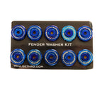 NRG M-Style Fender Washer Kit TI Series M6 For Plastic (TI Burn Washer/TI Burn Screw) - Set of 10