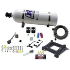 Nitrous Express 4150 Gemini Stage 6 Nitrous Kit (50-300HP) w/15lb Bottle