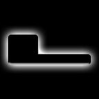 ORACLE Lighting Universal Illuminated LED Letter Badges - Matte Blk Surface Finish - L