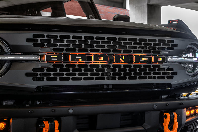ORACLE Lighting Universal Illuminated LED Letter Badges - Matte Blk Surface Finish - X