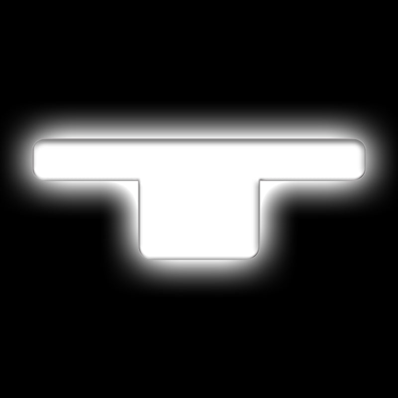 ORACLE Lighting Universal Illuminated LED Letter Badges - Matte Wht Surface Finish - T