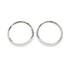 Omix Headlight Bezel Set Chrome 72-86 Jeep CJ Models