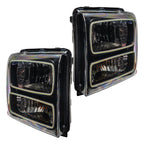 Oracle 05-07 Ford F-250/350 SMD HL - Black - White