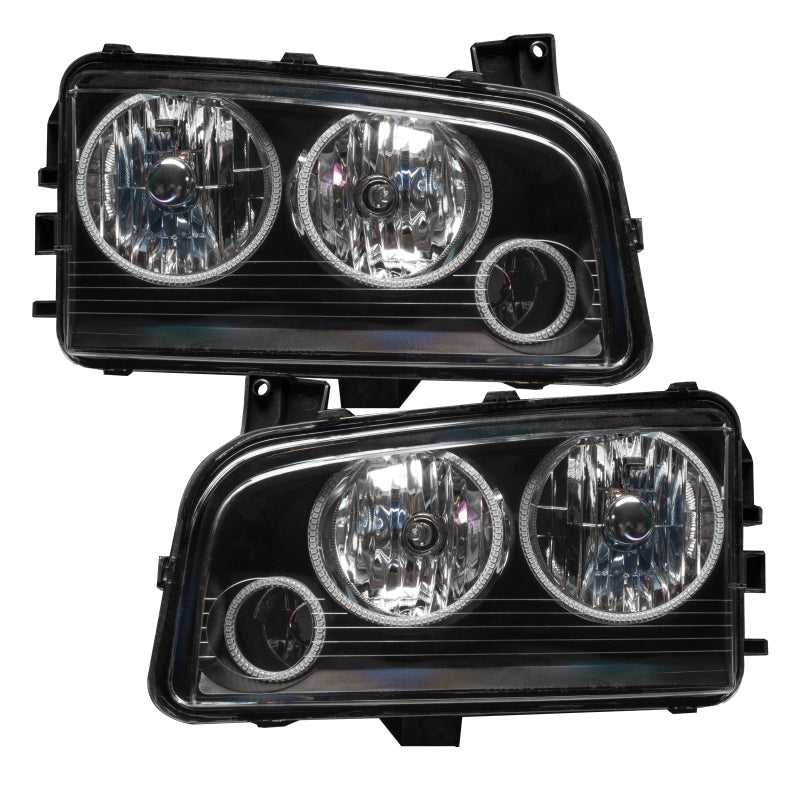 Oracle 05-10 Dodge Charger SMD HL (Non-HID) - Triple Halo - ColorSHIFT