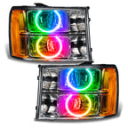 Oracle 07-13 GMC Sierra SMD HL - Round Ring Design - ColorSHIFT w/o Controller