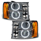 Oracle 07-13 GMC Sierra SMD HL - Round Ring Design - White