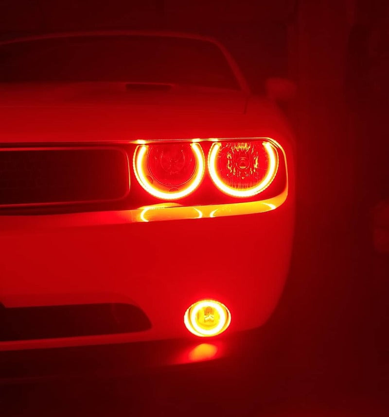 Oracle 08-14 Dodge Challenger Dynamic Surface Mount Headlight Halo Kit - - Dynamic