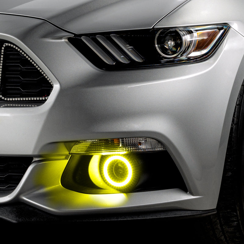 Oracle 15-17 Ford Mustang Dynamic RGB+A Projector Surface Mount Fog Light Halo Kit -