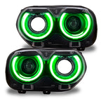 Oracle 15-21 Dodge Challenger RGB+W Headlight DRL Kit - ColorSHIFT w/ Simple Controller