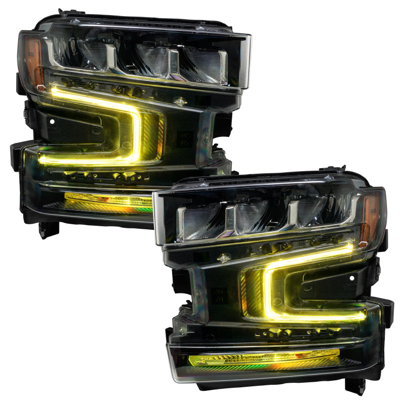 Oracle 19-21 Chevy Silverado 1500 RGB+W Headlight DRL  Kit - ColorSHIFT w/o Controller