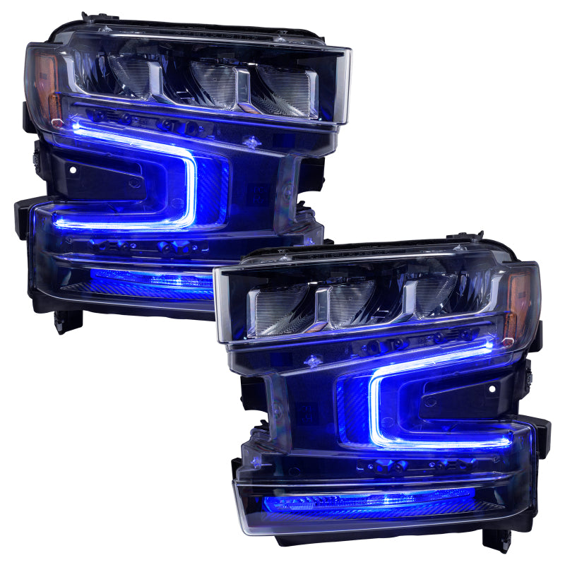 Oracle 19-21 Chevy Silverado 1500 RGB+W Headlight DRL  Kit - ColorSHIFT w/o Controller