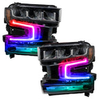 Oracle 19-21 Chevy Silverado 1500 RGB+W Headlight DRL  Kit - ColorSHIFT w/o Controller