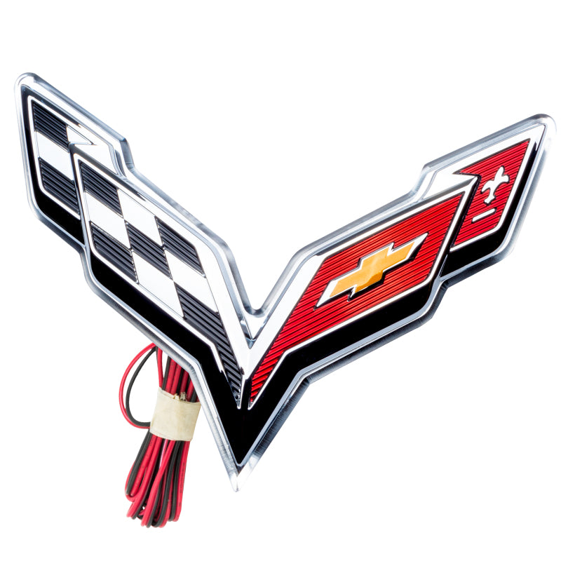 Oracle Corvette C7 Rear Illuminated Emblem - UV/Purple