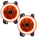 Oracle Lighting 07-09 Jeep Wrangler JK Pre-Assembled LED Halo Fog Lights -Amber