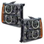 Oracle Lighting 07-13 GMC Sierra Pre-Assembled LED Halo Headlights - Blue