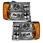 Oracle Lighting 07-13 GMC Sierra Pre-Assembled LED Halo Headlights - Blue