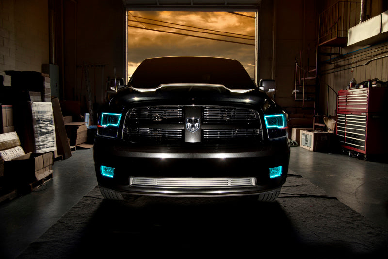 Oracle Lighting 09-18 RAM 1500 Sport Halo Headlights - Blk Housing w/BC1 Controller