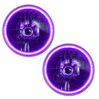 Oracle Lighting 97-06 Jeep Wrangler TJ Pre-Assembled LED Halo Headlights -UV/Purple