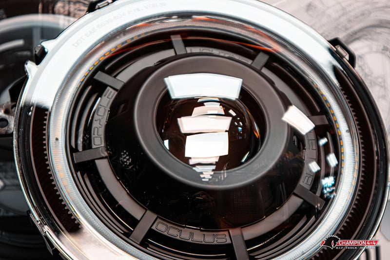 Oracle Oculus Bi-LED Projector Headlights for Jeep JL/Gladiator JT - Matte Blk - 5500K