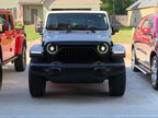 Oracle Oculus Bi-LED Projector Headlights for Jeep JL/Gladiator JT - Matte Blk - 5500K