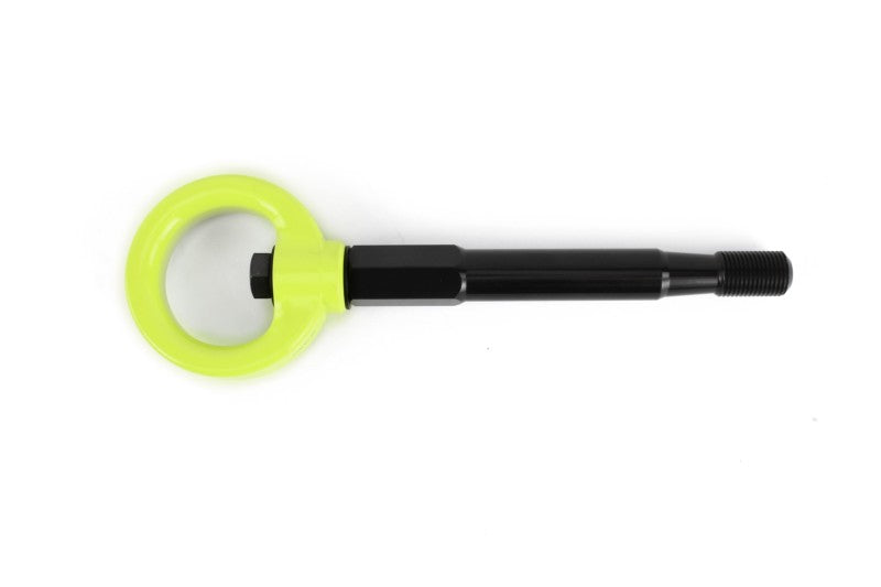 PERRIN 08-14 Subaru WRX/STI (Hatchback) Tow Hook Kit (Rear) - Neon Yellow