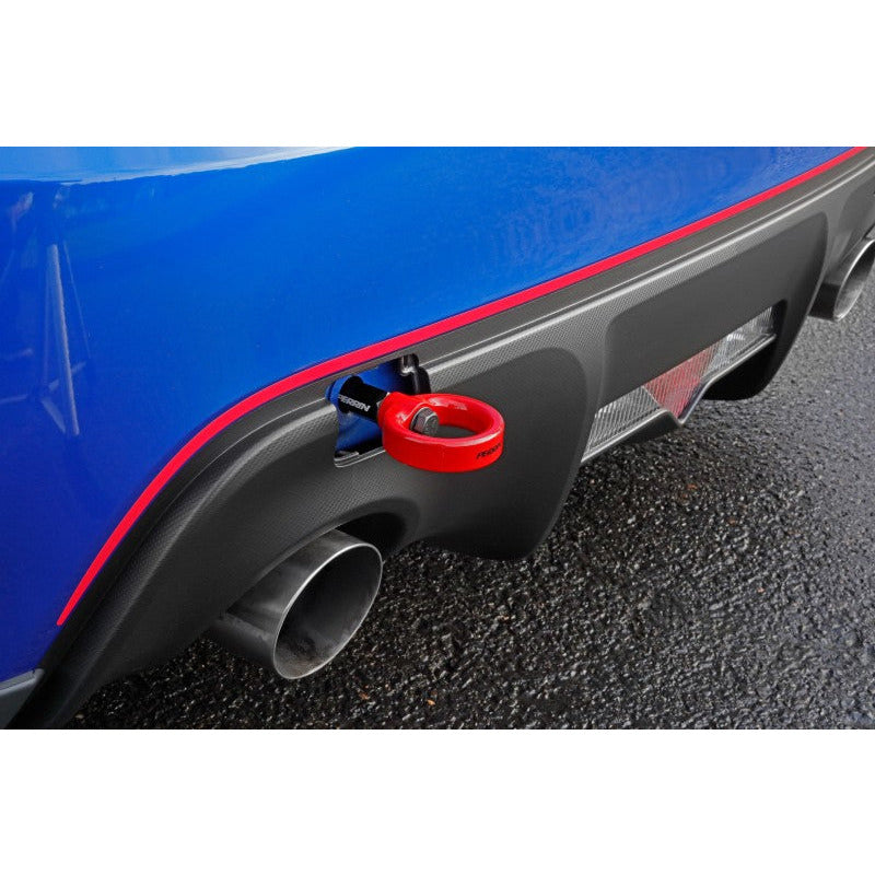 Perrin 13-20 & 2022 Subaru BRZ / 13-16 Scion FRS / 17-20 Toyota 86 Tow Hook Kit (Rear) - Red Perrin Performance Tow Hooks