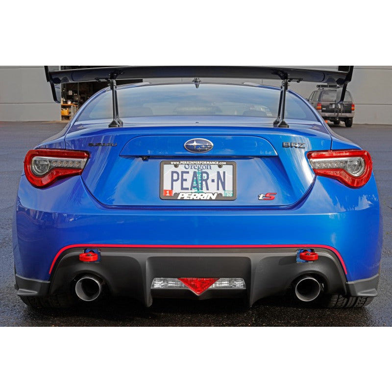 Perrin 13-20 & 2022 Subaru BRZ / 13-16 Scion FRS / 17-20 Toyota 86 Tow Hook Kit (Rear) - Red Perrin Performance Tow Hooks