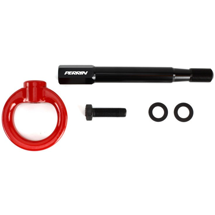 Perrin 13-20 & 2022 Subaru BRZ / 13-16 Scion FRS / 17-20 Toyota 86 Tow Hook Kit (Rear) - Red Perrin Performance Tow Hooks