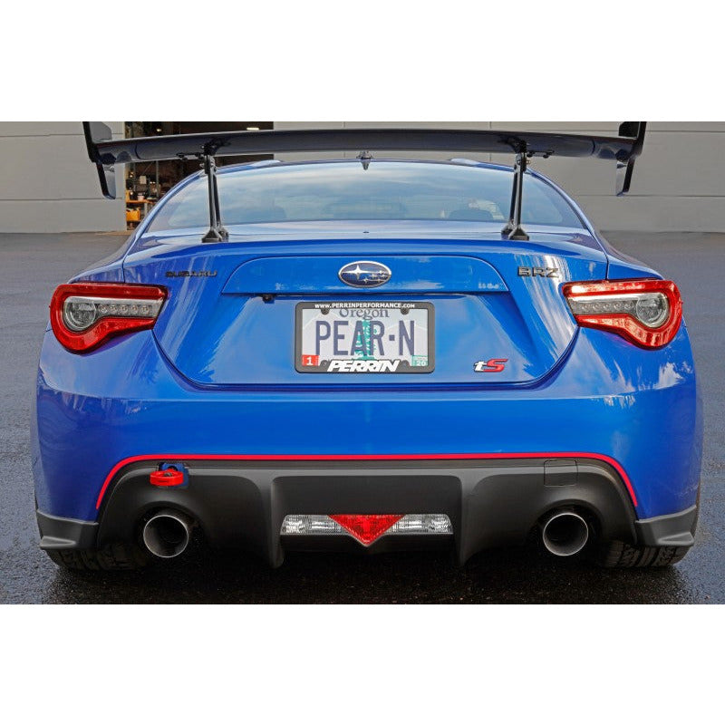 Perrin 13-20 & 2022 Subaru BRZ / 13-16 Scion FRS / 17-20 Toyota 86 Tow Hook Kit (Rear) - Red Perrin Performance Tow Hooks