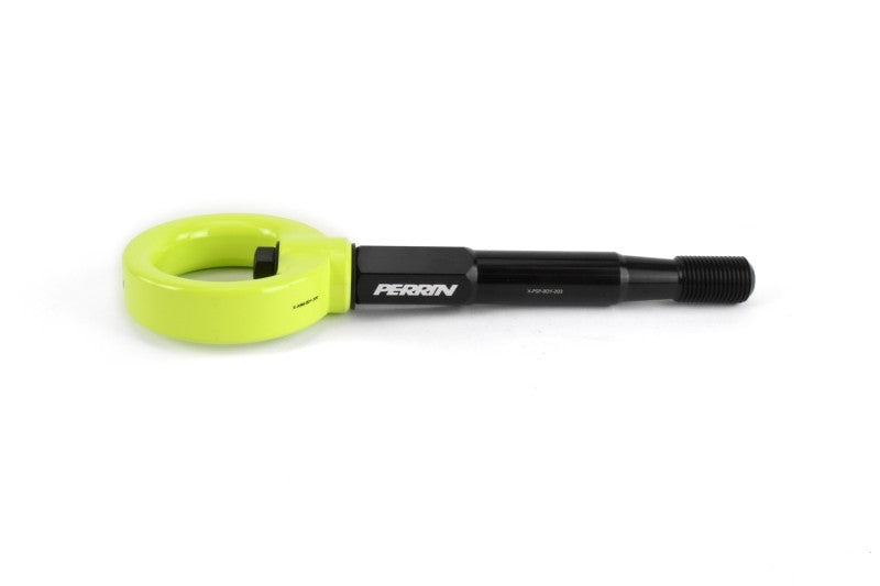 PERRIN 15-17 Subaru WRX & STI / 13-17 Crosstrek / 12-16 Impreza Tow Hook Kit (Front) - Neon Yellow