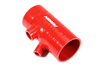 PERRIN 22-26 Subaru WRX / 20-25 LGT & OBXT Turbo Inlet Hose w/Turbo Adapter Flange (Short) - Red