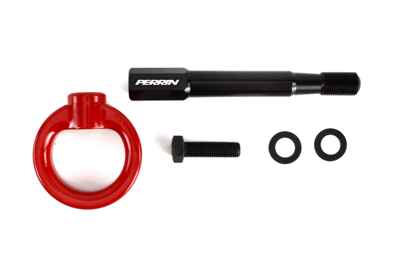 PERRIN 22-26 Subaru WRX / 18-23 Crosstrek Tow Hook Kit (Rear) - Red