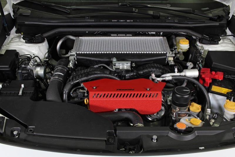 PERRIN 22-25 Subaru WRX Pulley Cover - Red (TALL - For Use w/o PERRIN AOS)