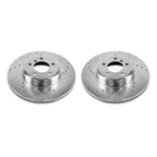 Power Stop 03-05 Land Rover Range Rover Front Evolution Drilled & Slotted Rotors - Pair