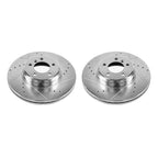 Power Stop 03-05 Land Rover Range Rover Front Evolution Drilled & Slotted Rotors - Pair