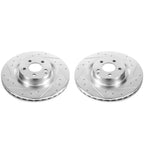Power Stop 09-14 Mercedes-Benz CL550 Front Evolution Drilled & Slotted Rotors - Pair