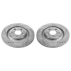 Power Stop 10-11 Audi S4 Rear Evolution Drilled & Slotted Rotors - Pair