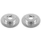 Power Stop 11-16 BMW 528i Rear Evolution Drilled & Slotted Rotors - Pair
