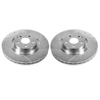 Power Stop 12-16 Mercedes-Benz C250 Front Evolution Drilled & Slotted Rotors - Pair