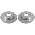 Power Stop 12-16 Mercedes-Benz C250 Rear Evolution Drilled & Slotted Rotors - Pair