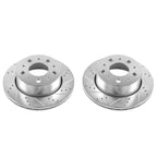 Power Stop 14-19 Ram ProMaster 1500 Rear Evolution Drilled & Slotted Rotors - Pair