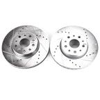 Power Stop 16-19 Chevrolet Camaro Front Evolution Drilled & Slotted Rotors - Pair