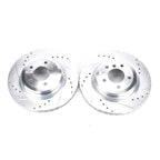 Power Stop 2006 BMW 330i Rear Evolution Drilled & Slotted Rotors - Pair