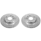 Power Stop 2014 Volkswagen Golf Front Evolution Drilled & Slotted Rotors - Pair