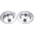 Power Stop 99-04 Land Rover Discovery Rear Evolution Drilled & Slotted Rotors - Pair