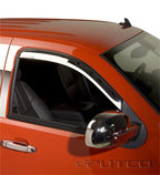 Putco 14-14 Chevrolet Silverado HD - Crew Cab (Front Only) Element Chrome Window Visors